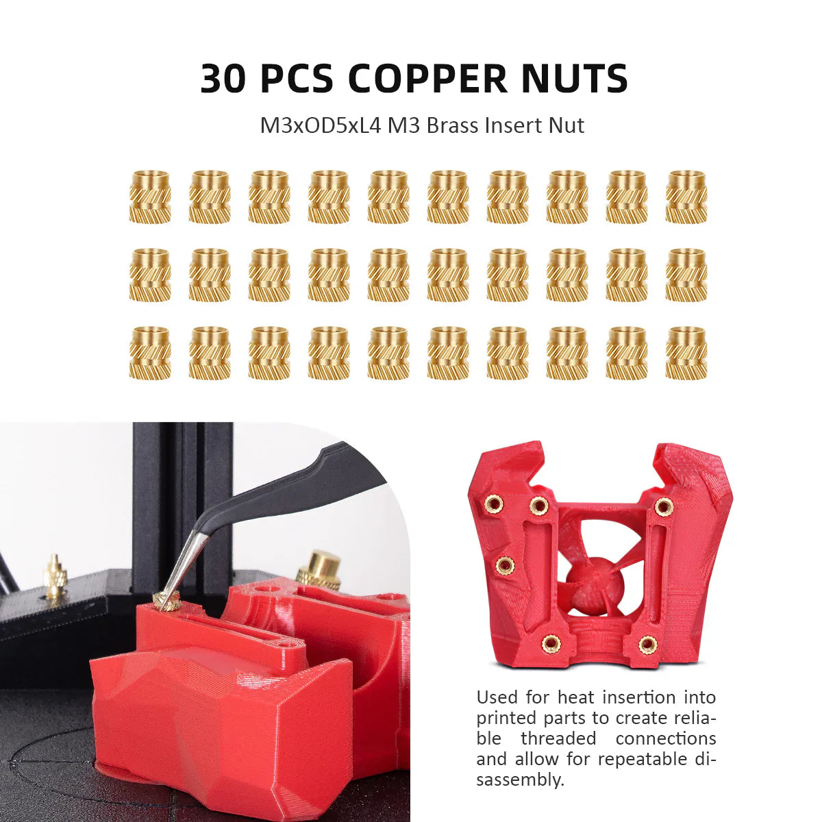 Mintion - NutoPresse Pro Pour Insert Fileté Conçu pour Impression 3D (Nutopress Pro Heat Insert Tool kit) for CNC Kitchen