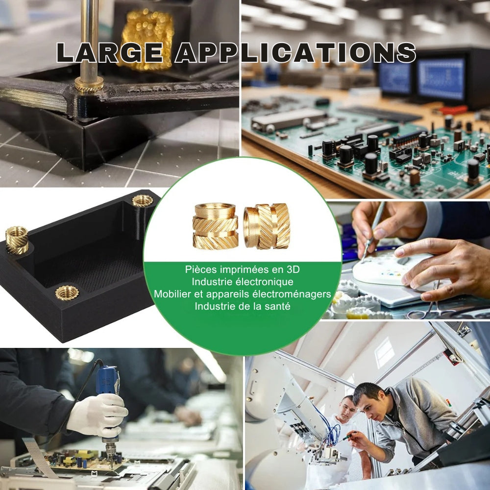 Mintion - Kit d'Inserts Filetés (Threaded Inserts Kit) - 500 pcs