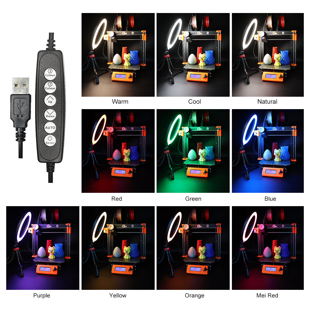 Anneau Lumineux LED RVB - Mintion BeaglePrint